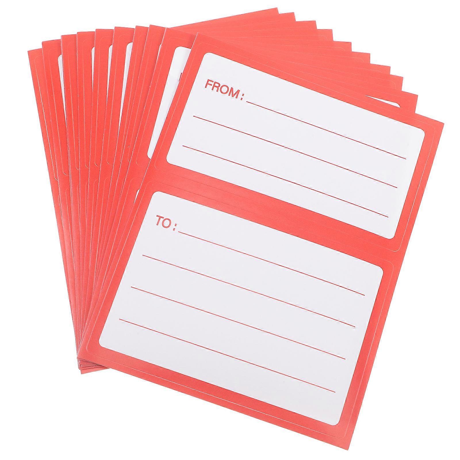 Information Labeling Stickers For Mailing Boxes And Envelopes Clear Separation Design 8.40X5.90X0.01CM Versatile Usage 450 Pcs