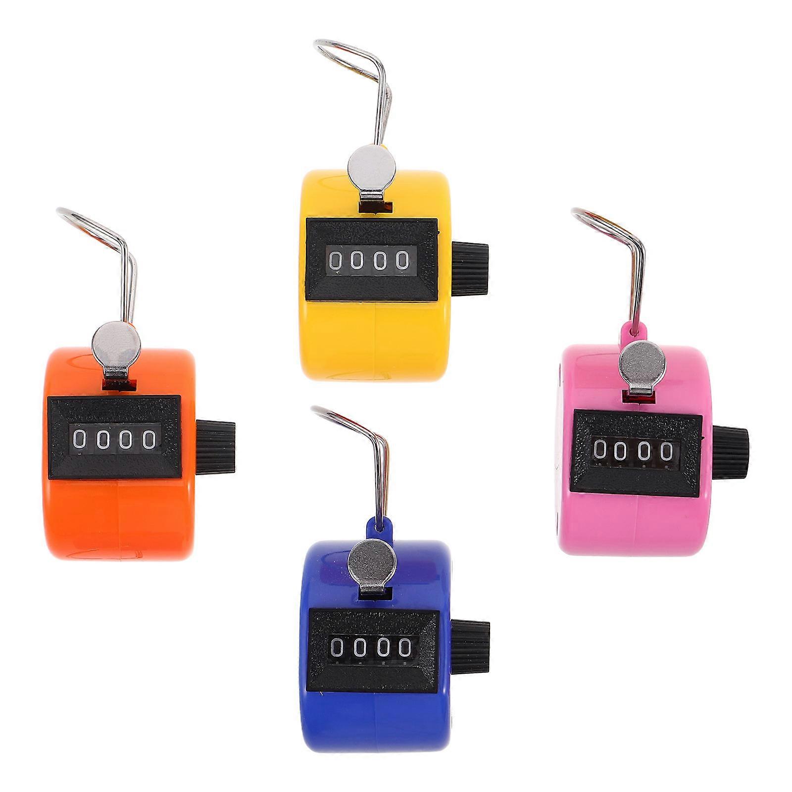 Mechanical Handheld Counter for Sport 4Pcs Colorful Mini Counting Clicker Device