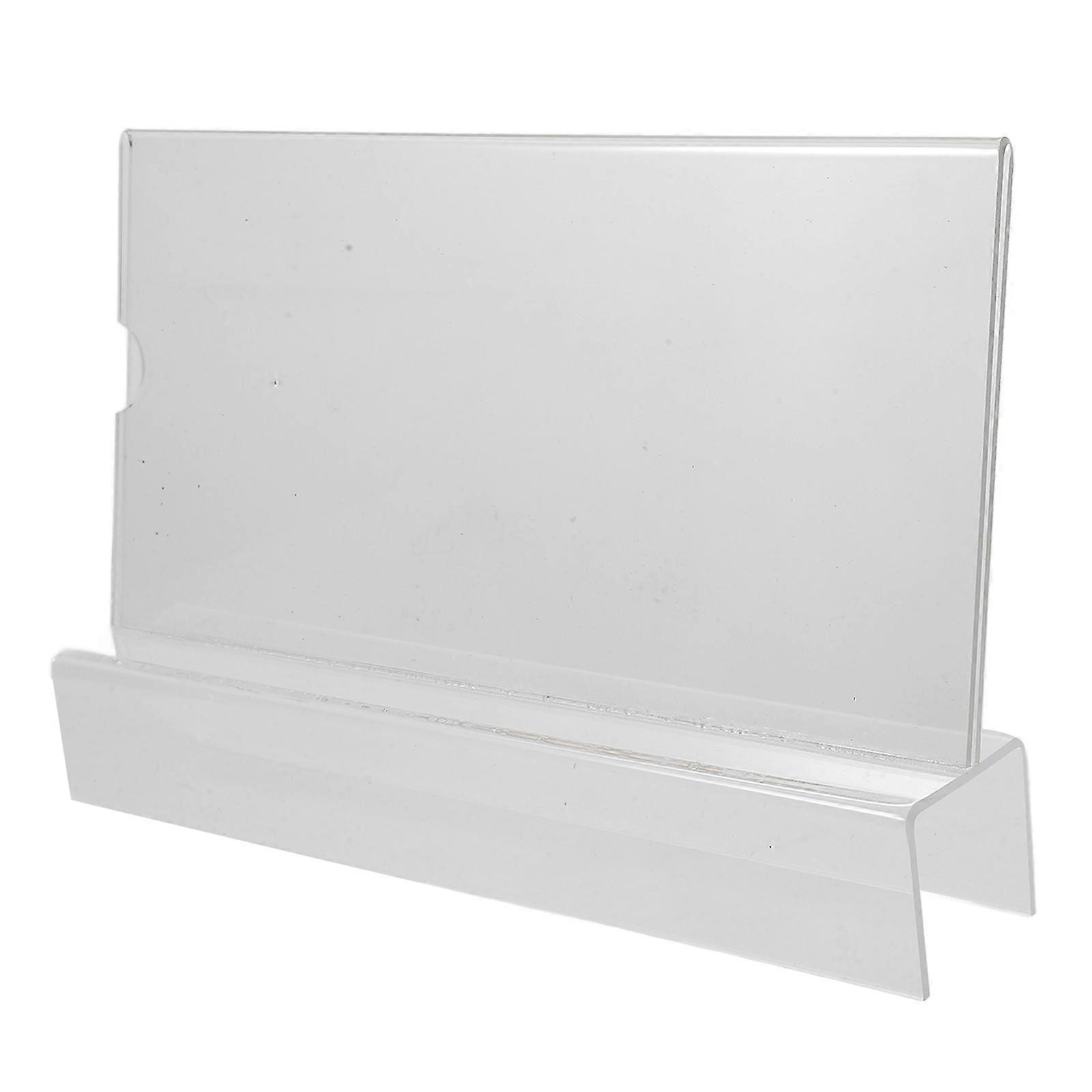 Mini Sign Display Holder Acrylic Sign Holder Office Environment Businesses 20.00X10.00X5.00CM Horizontal Information Display 1Pack