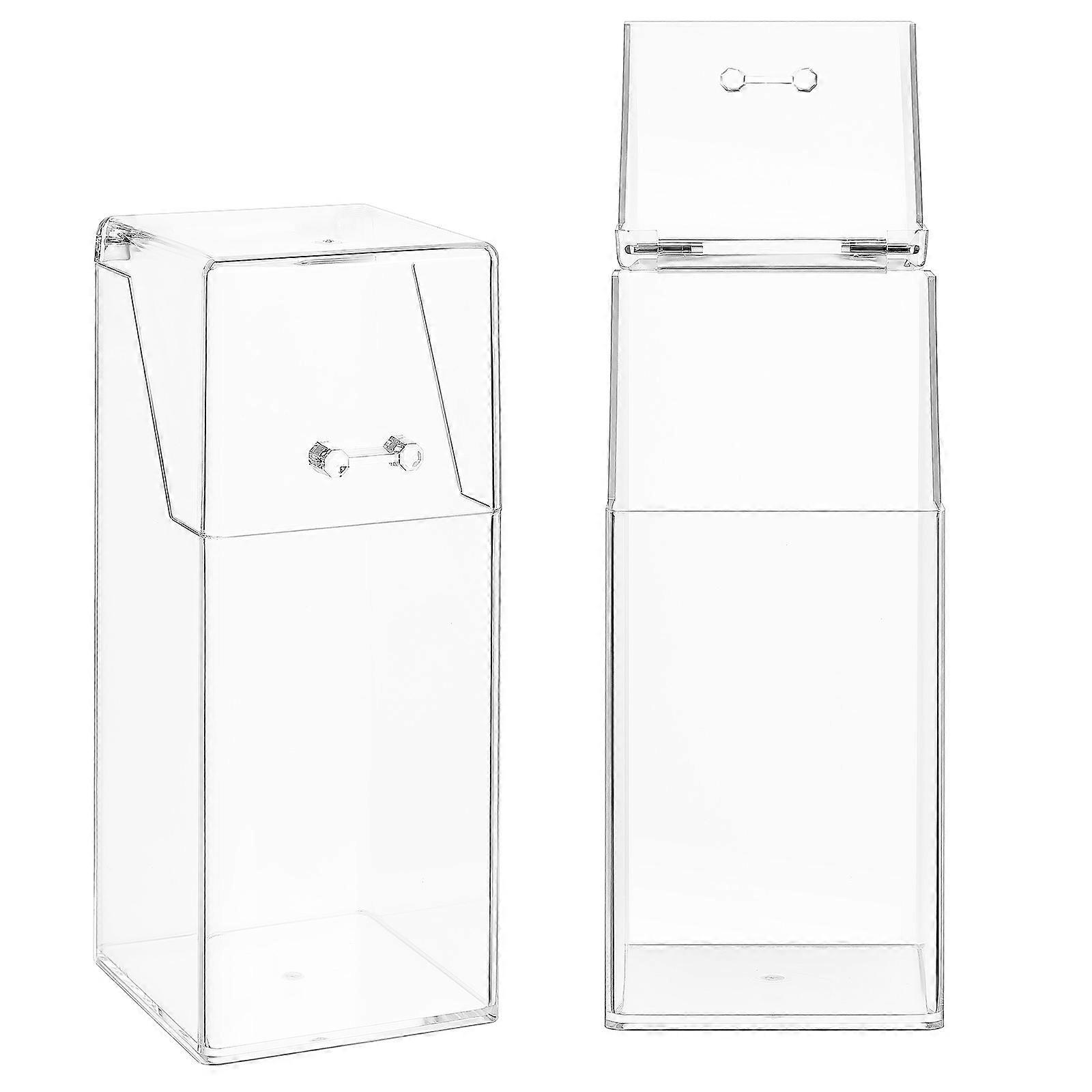 Clear Acrylic Storage Box for Practical Storage Holder 8Pcs Pack