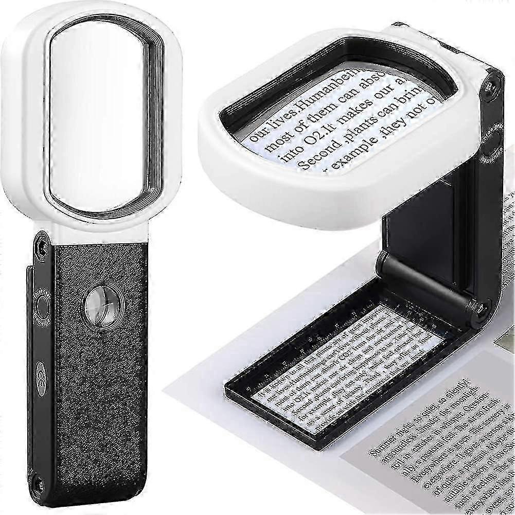 Lupa de leitura com luz, 15x 4x Luz 9 Led Leitura Iluminada