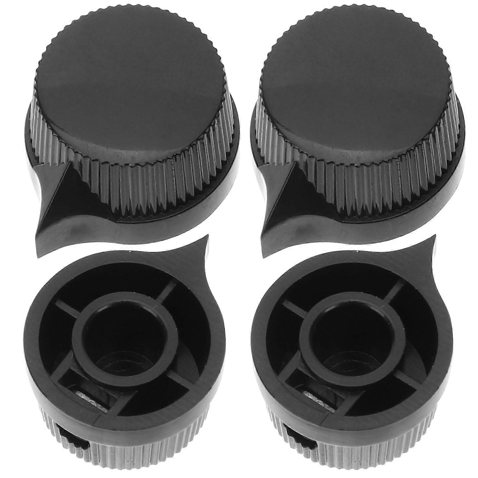 8 Pcs Volume Control Knobs Replacement For Synthesizer Music Performance Accessories Black Droplet Shape