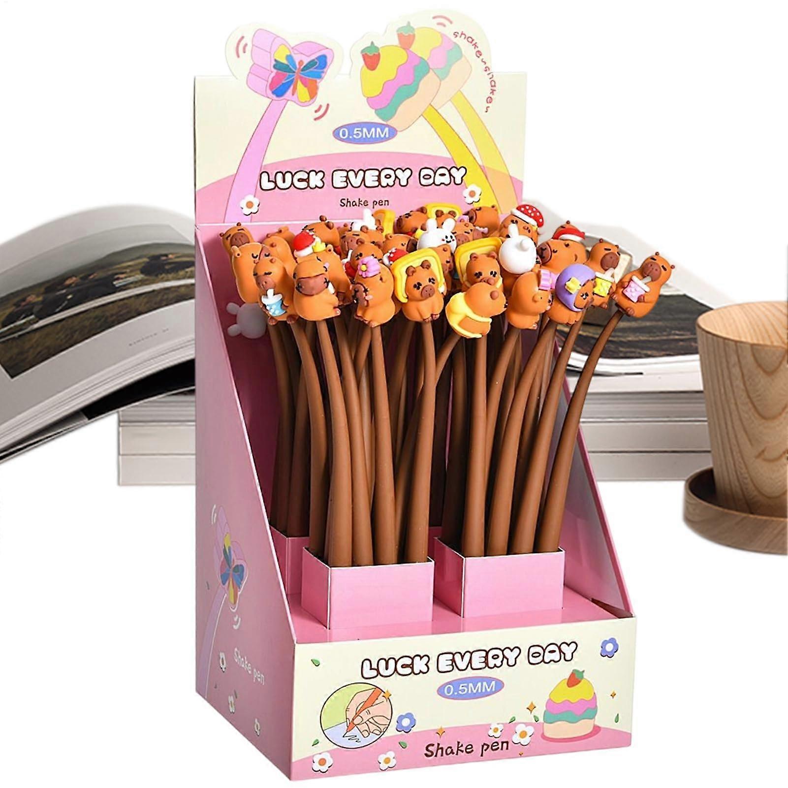 Fun Pens Capybara Shaking Writing Pens 0.5mm Tip For Planning School Classroom Studying Note Taking Journaling