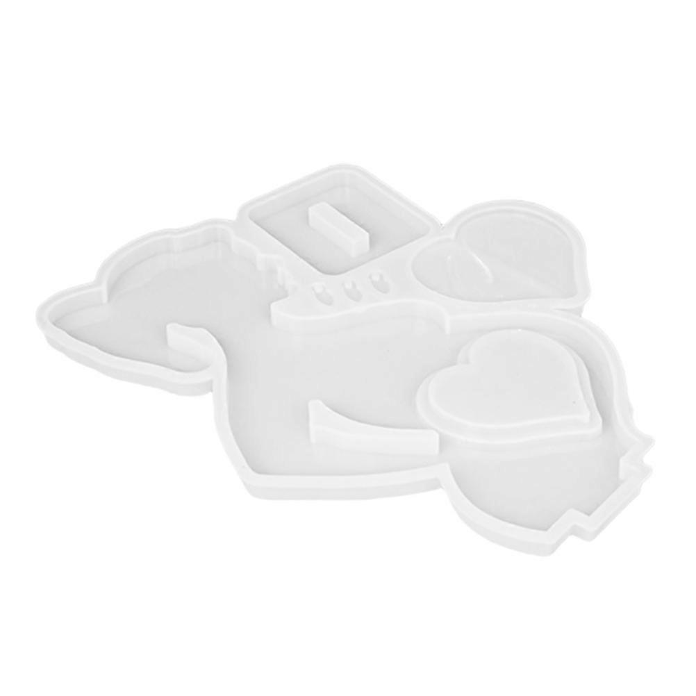 Silicone Photo Frame Mold for DIY Epoxy Casting 3 Pieces White