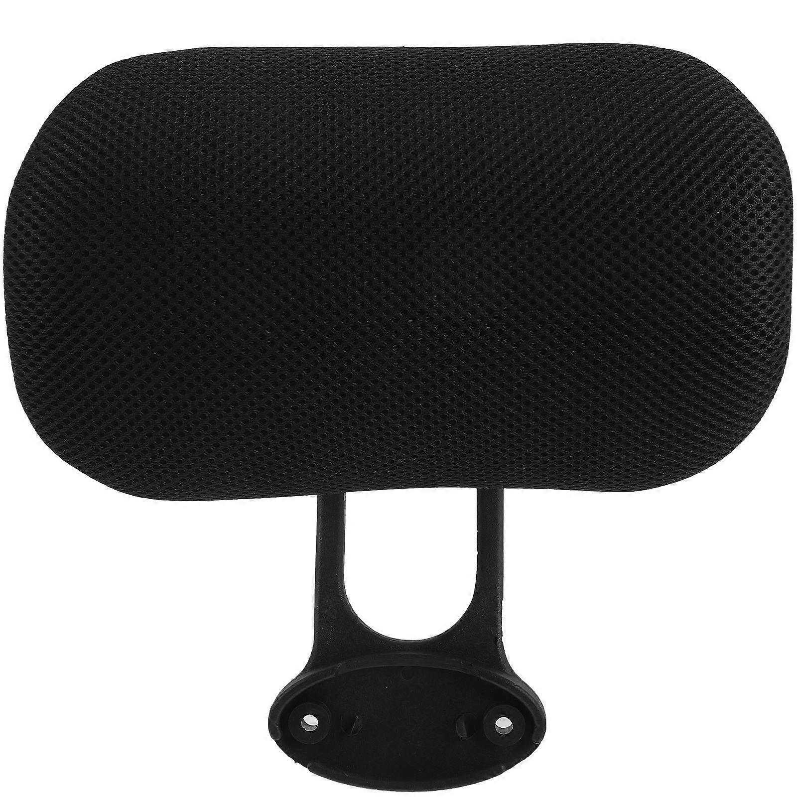 Black Adjustable Computer Chair Headrest for Office Use 1Set Cushion