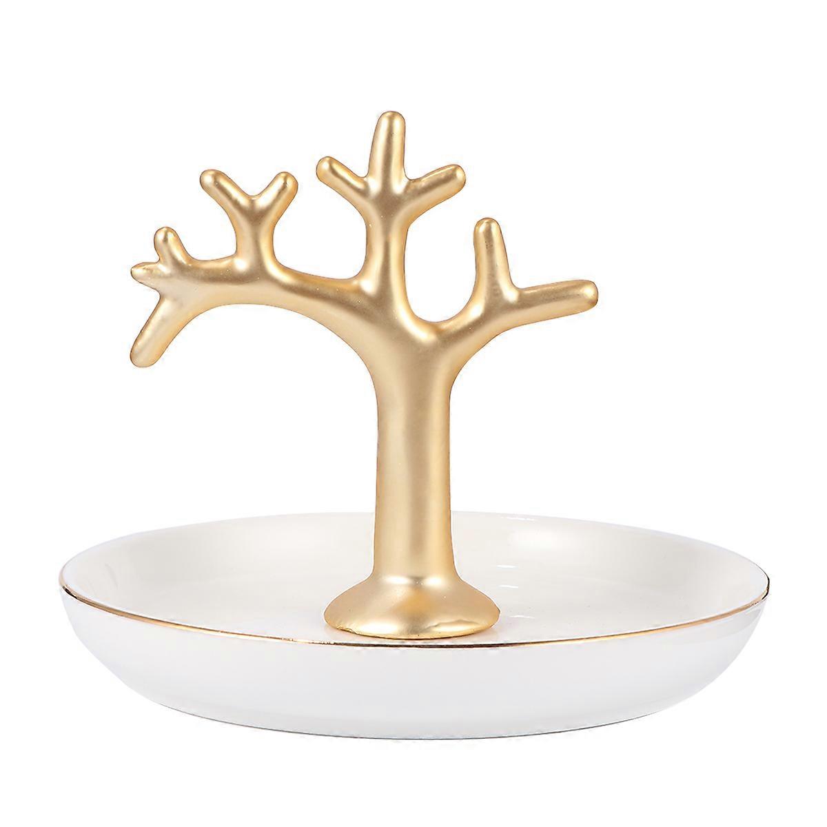 Jewelry Container Ceramic Tray for Rings and Bracelets 3Pcs Set