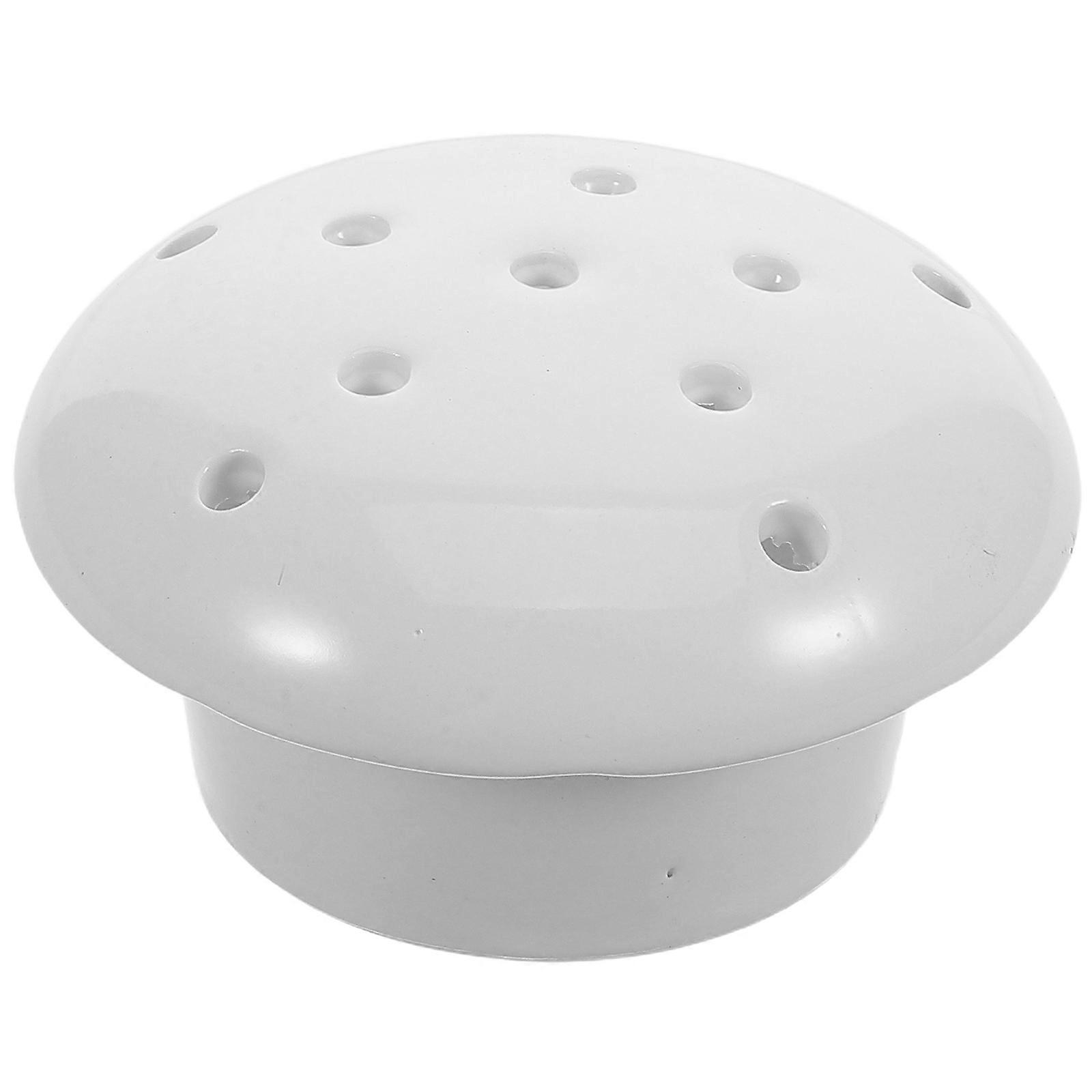 Universal Urinal Strainer 5Pcs Designed For Men Fits Most Urinals 11Cm White With Easy Installation For Efficient Odor Prevention