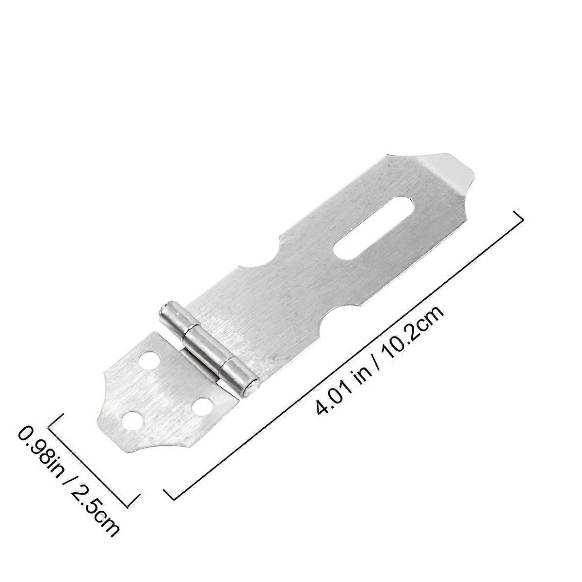 20Pcs Stainless Steel Padlock Hasp Clasp For Outdoor Use Window Gate With Locking Mechanism