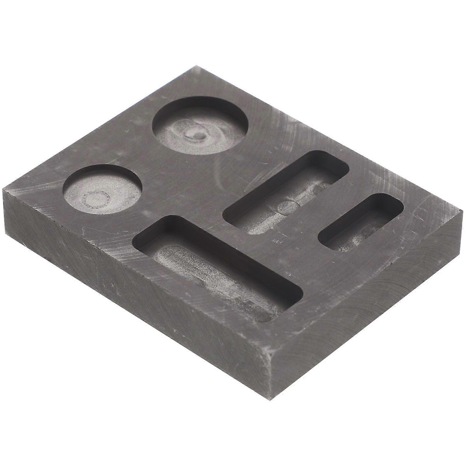 Graphite Casting Mold for Gold Silver Melting, Ideal for Educational Use in Science Education, 7X6cm, High Thermal Conductivity, 1Pcs