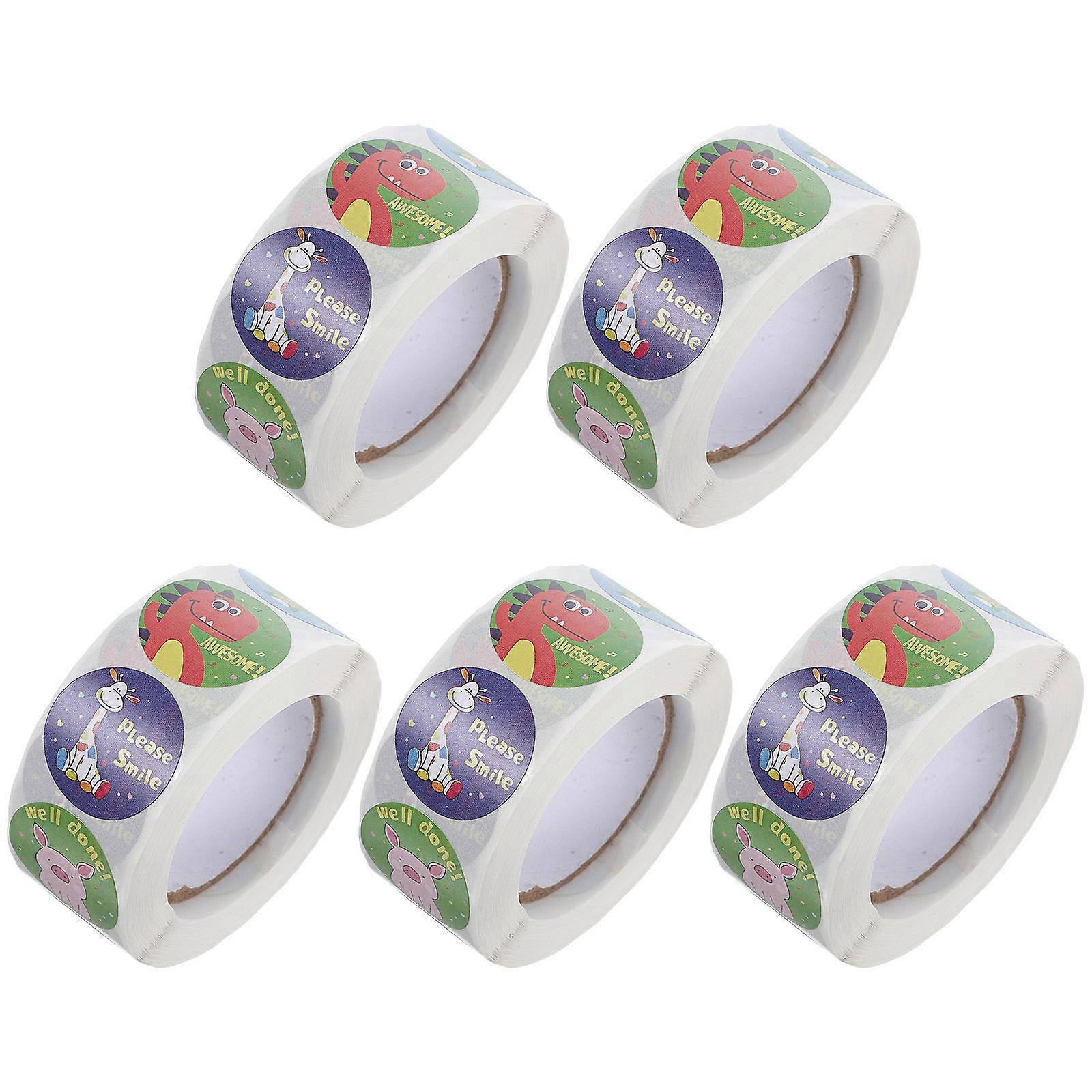 Decorative Decals 10 Rolls Assorted Color Festival Decoration Children Crafts Self-adhesive Design 10Rolls