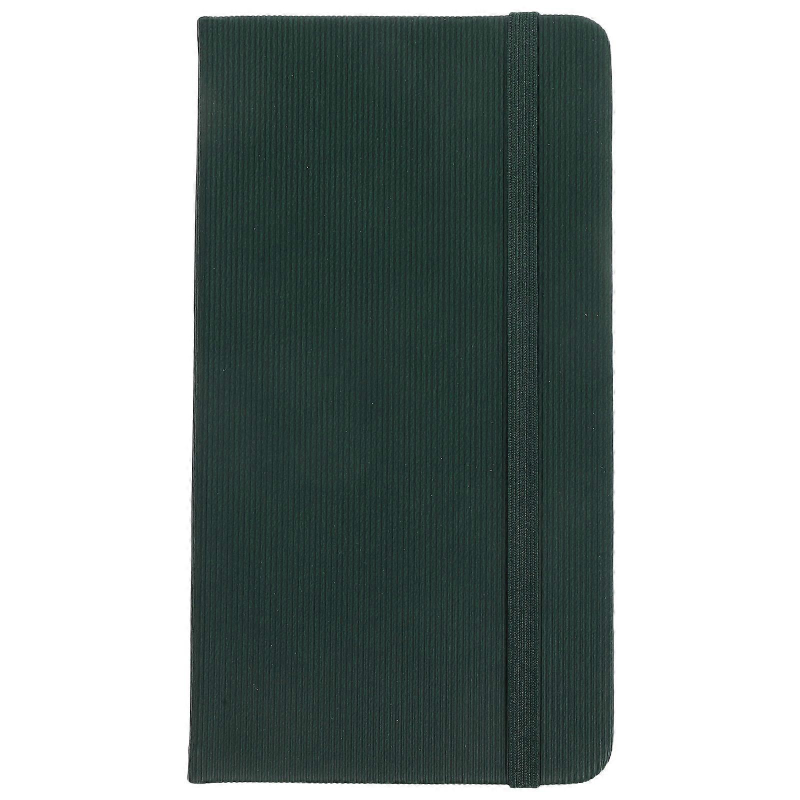 Portable Mini Notebook Small Notebook for Daily Use 2Pcs Dark Green PU