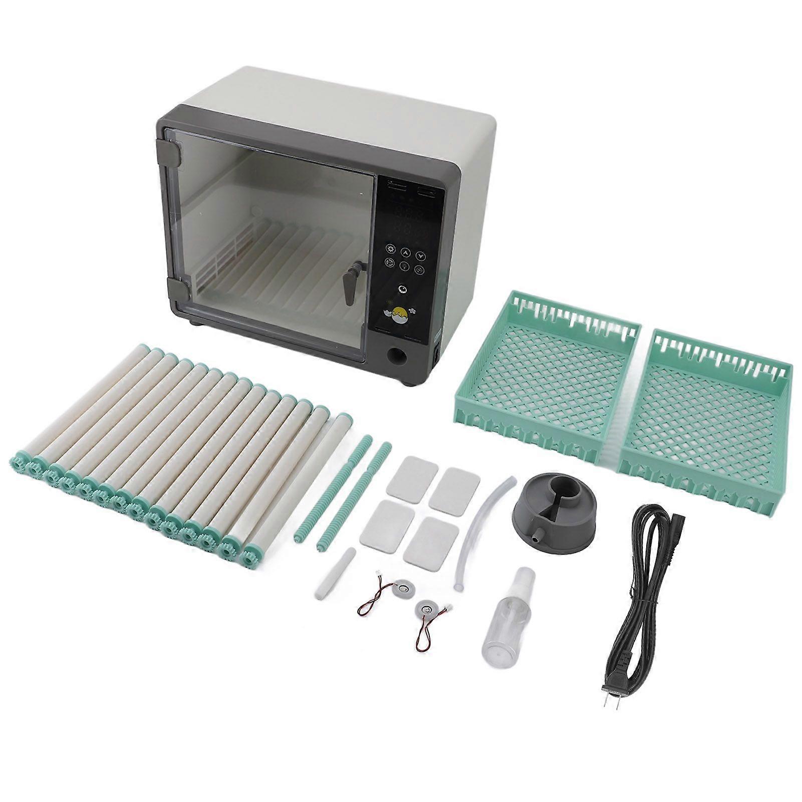 Egg Incubator for 24 Eggs Hatching Automatic Egg Turning Temperature Control Humidity Monitoring Eggs Incubator with Egg Candler US Plug 110V