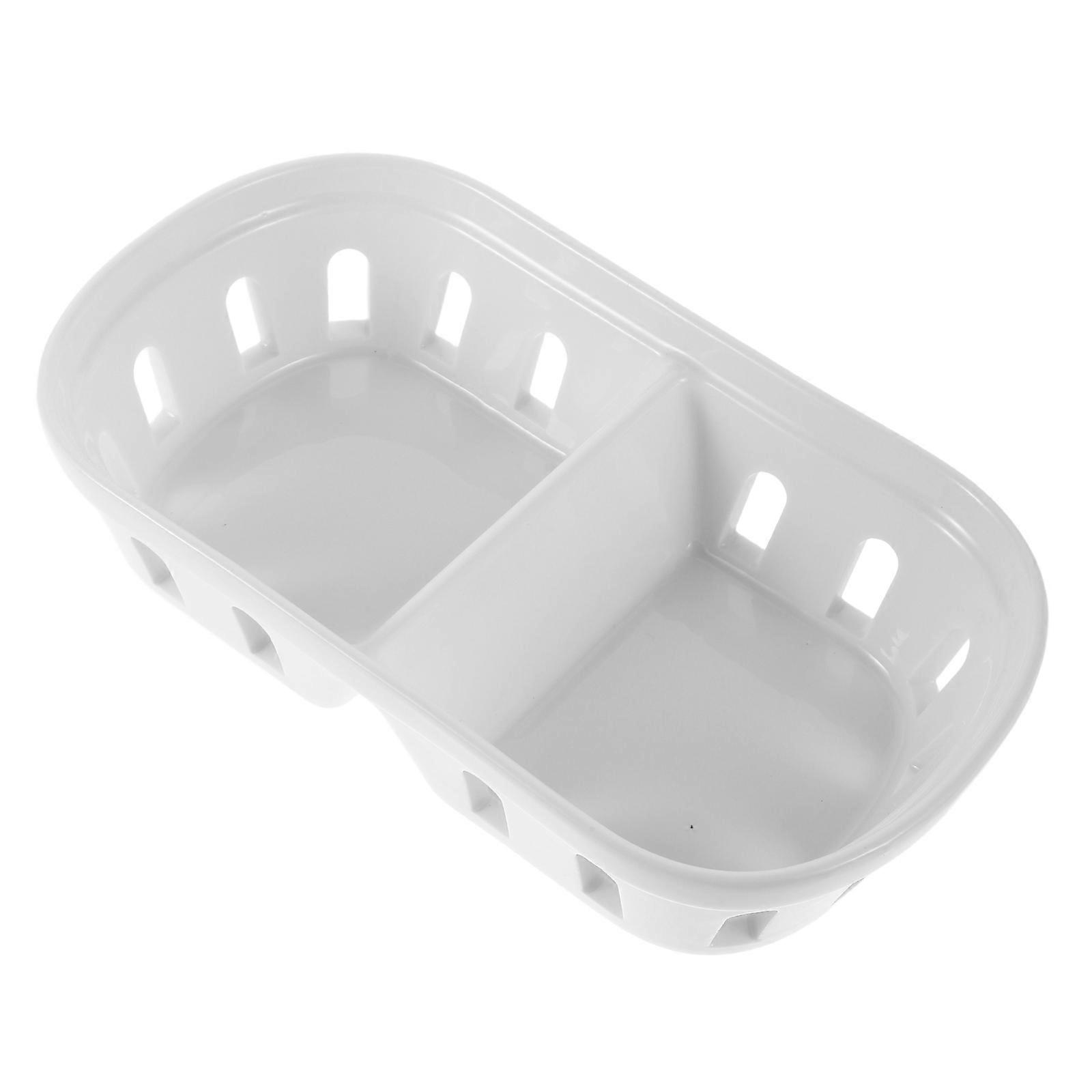 Kitchen Basket Ceramic Fruit Container for Draining 2Pcs Snack Organizer