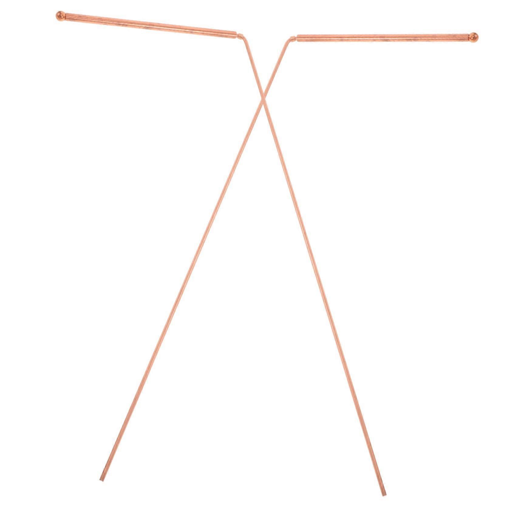 Copper Dowsing Rods 2Piece Set Portable Magnetic Field Detection Tools For Water And Treasure Finding