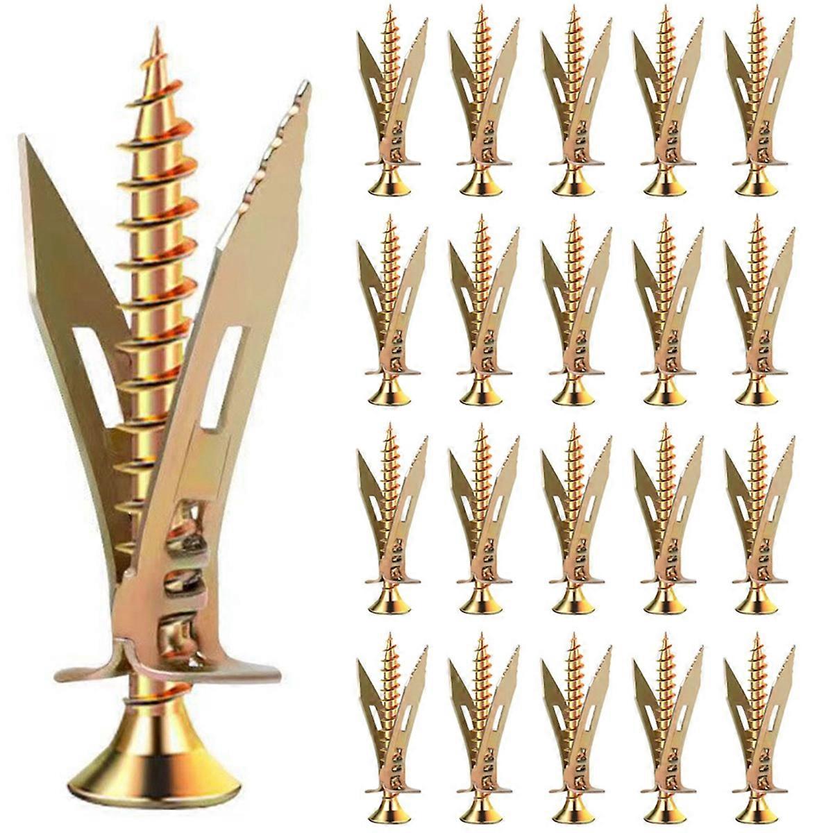 Upgraded Self-Drilling Wall Anchor Screws, Premium Drywall Anchor and Screw Set for Easy Application