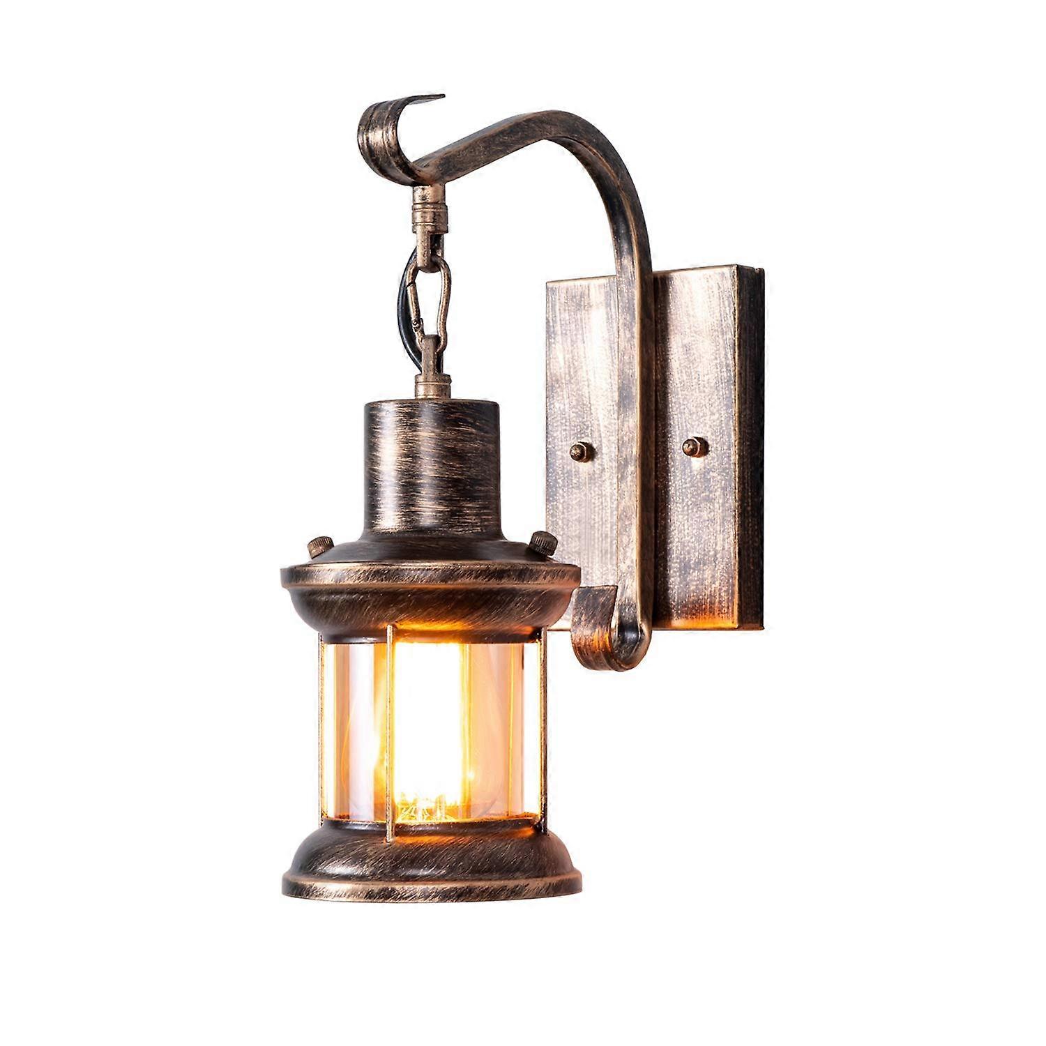 Rustic Light Fixtures Oil Rubbed Bronze Finish Indoor Vintage Wall Light Sconce Glass Shade Farmhouse Sconces 1 Pack