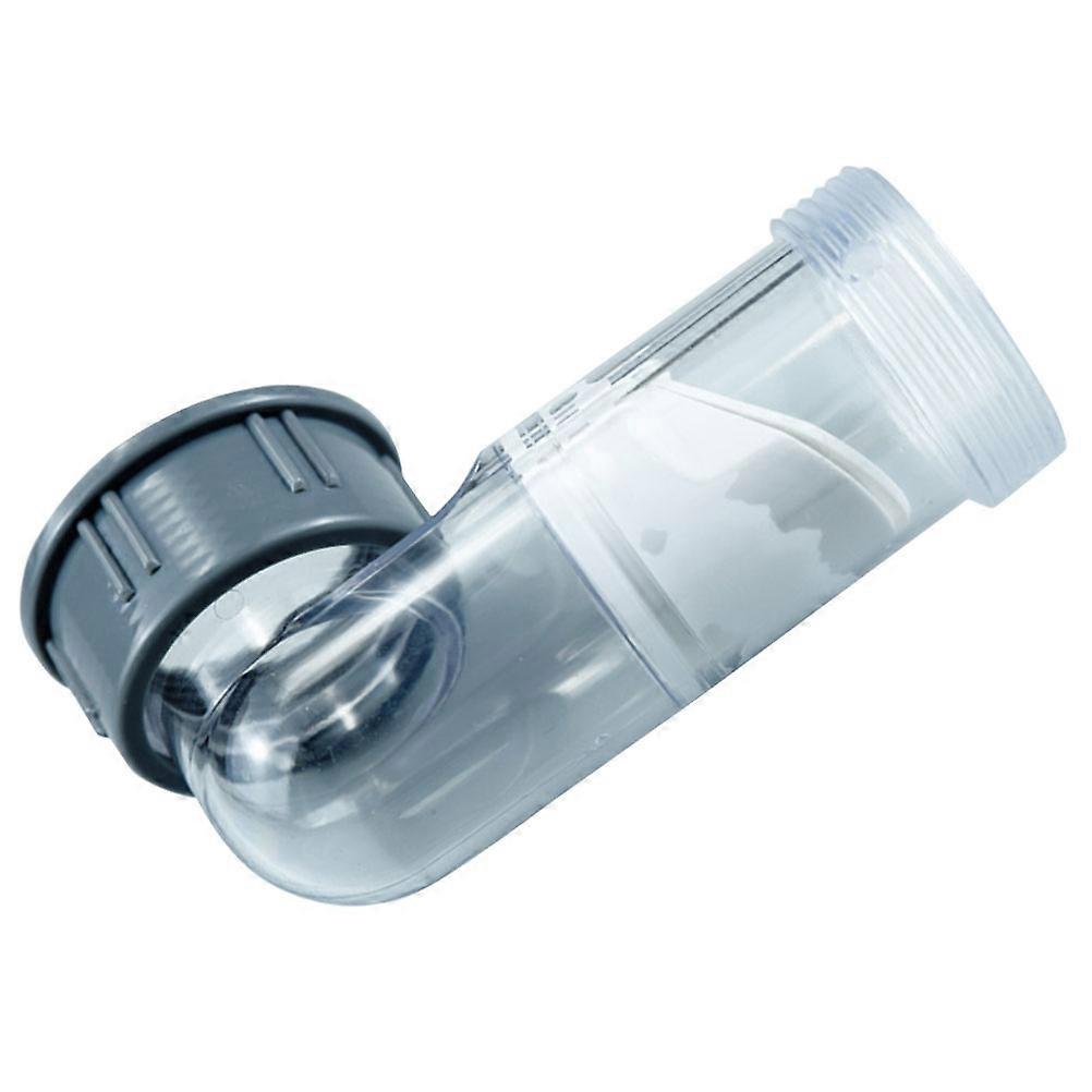 PP Sewer Hose Fitting 90 Degree Hose Elbow with One Way Valve 2Pcs for Kitchen