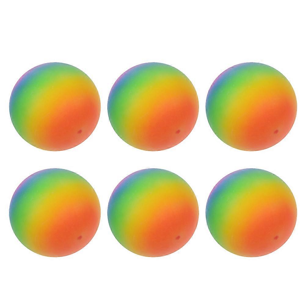 Rainbow Color Decompression Ball 6Pcs for Home Relaxation