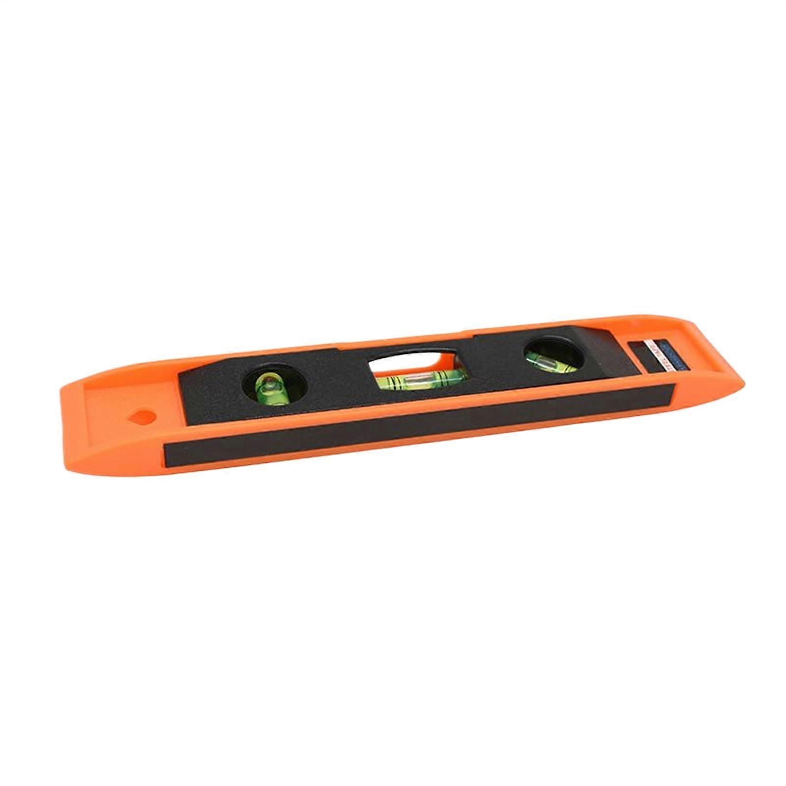 Leveler Tool Magnetic Level Tool 1.57 x 0.78 x 0.78 Inches Vertical And Horizontal Balanced Ruler Orange