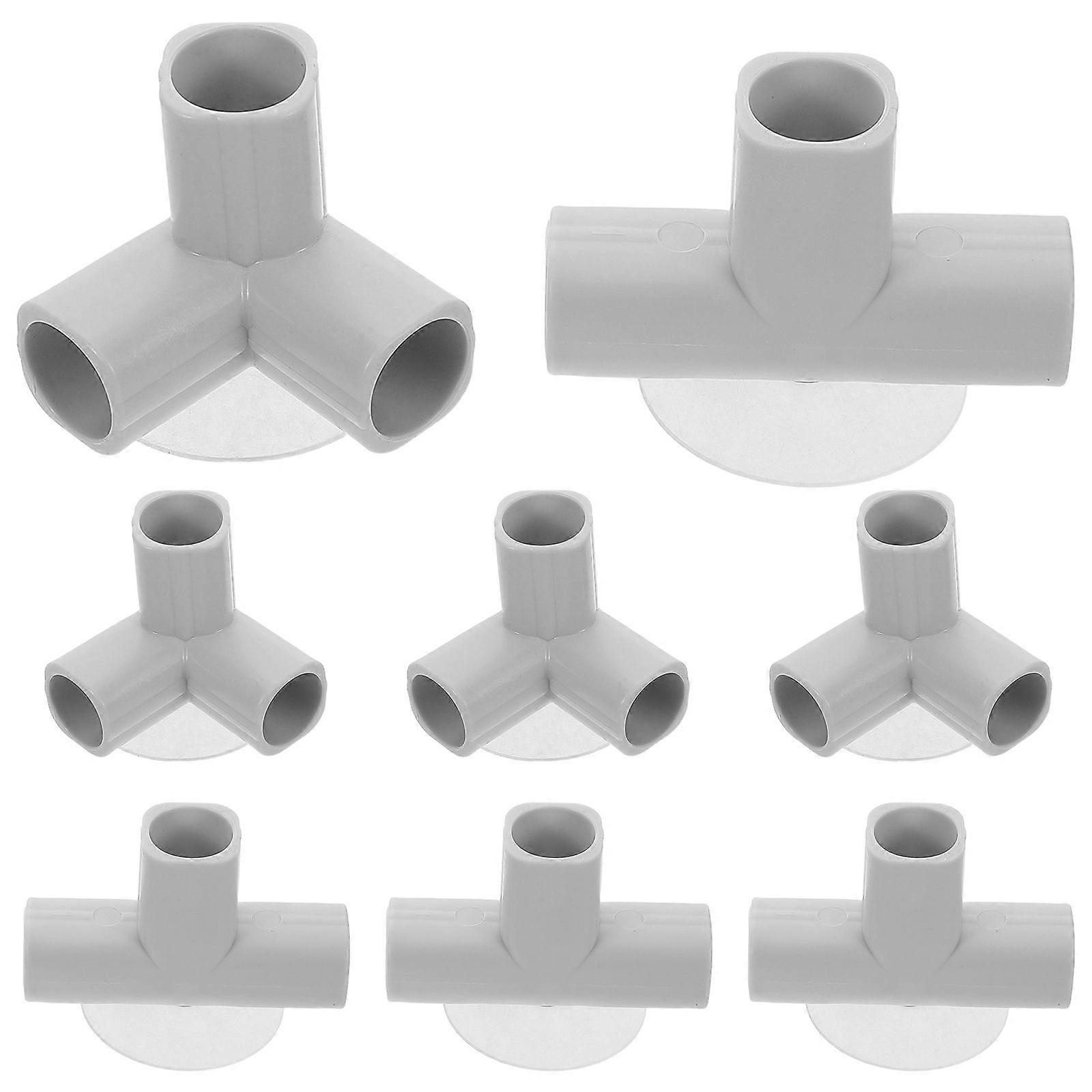 8個のベビーサークルアクセサリー:3ウェイT字型エルボー型ベビーサークルコネクタセット - フレキシブルアセンブリ用の屋内安全フェンスアクセサリー