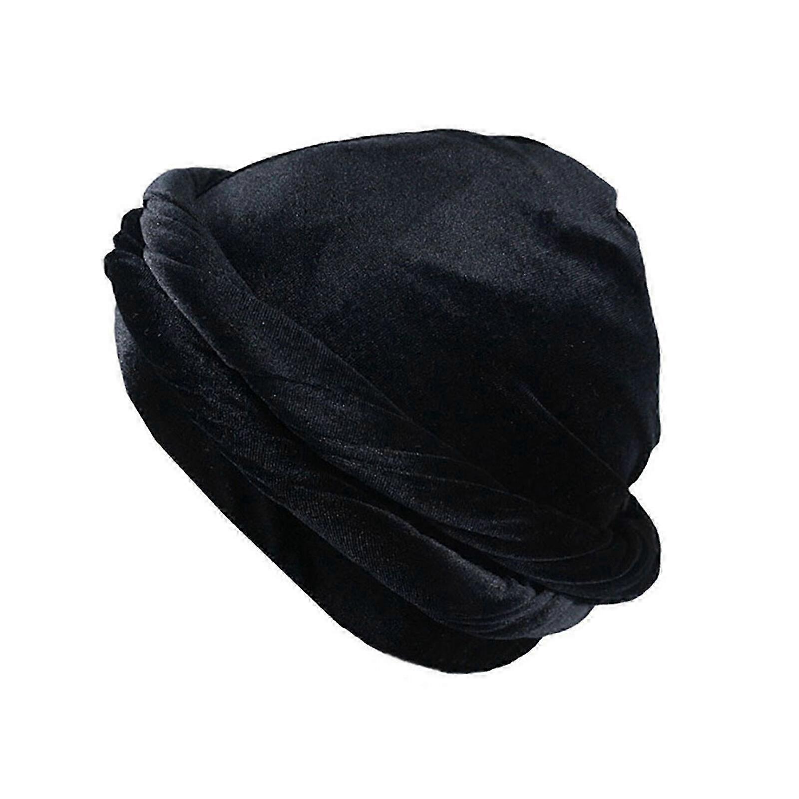 Turban for Men Turban Vintage Twist Head Wraps for Men Stretch Modal and Satin Turban Scarf Tie for Hair--