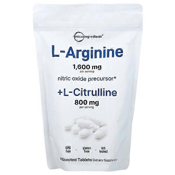 Micro Ingredients, L Arginine + L-Citrulline, 240 Bisected Tablets
