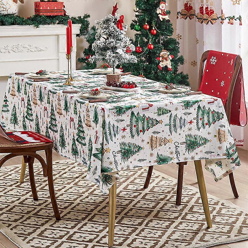 Tablecloth Party Printed Dining Table Cloth Polyester Christmas Tablecloth