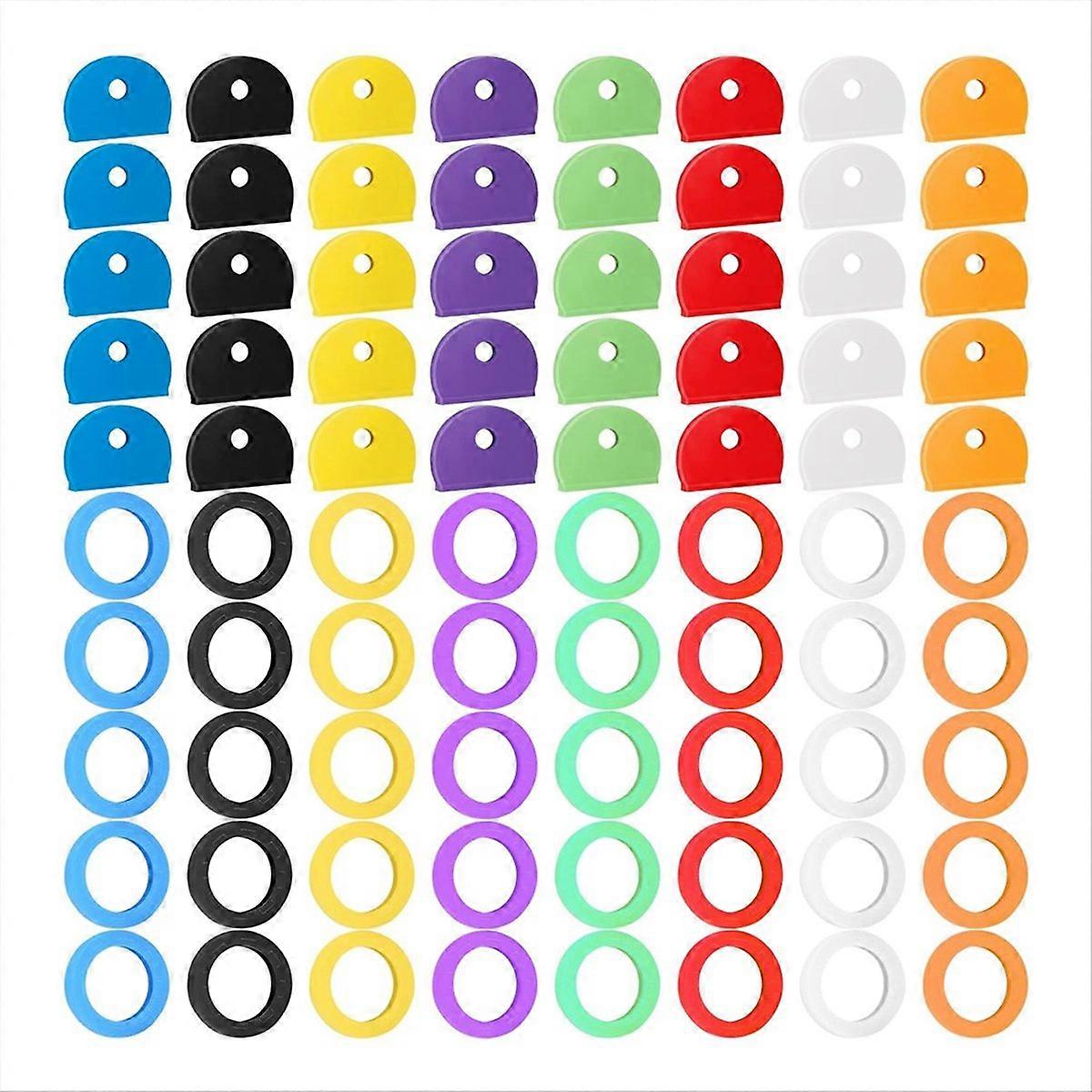 80 stykker nøglefarve covers nøgler tags dæksler sæt