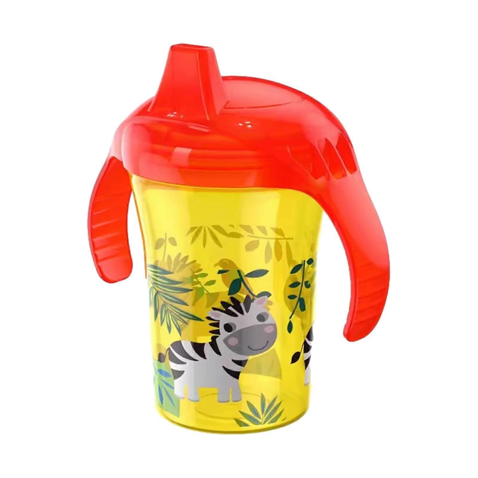 Toddler Learning Drinking Cup Duckbill Spout Water Training Bottle With Handles Yellow For Toddlers