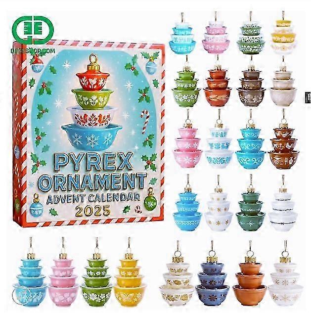 Pyrex Advent 2025 Calendar Blind Box Christmas Tree Decoration Acrylic Pendant -CHCN