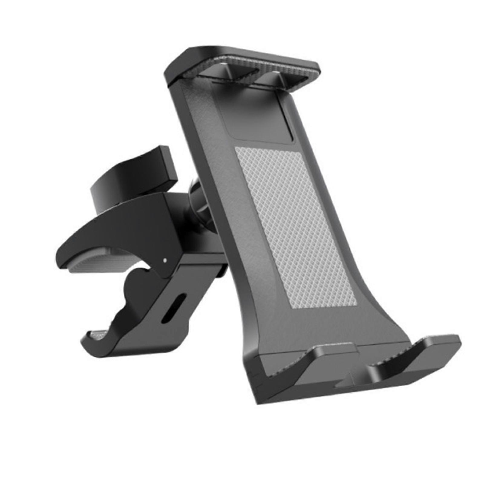 Device Holder for Spin Bikes Secure Handlebar Clamp with Flexible Positioning for Tablets and Smartphones  Gray