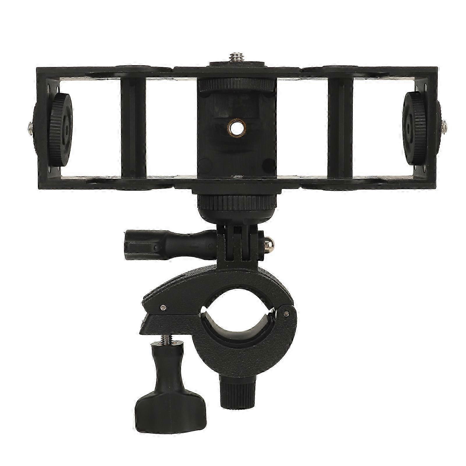 Multi-Position Phone Clamp for Live Streaming Compatible with Bicycle Handlebars and Rails