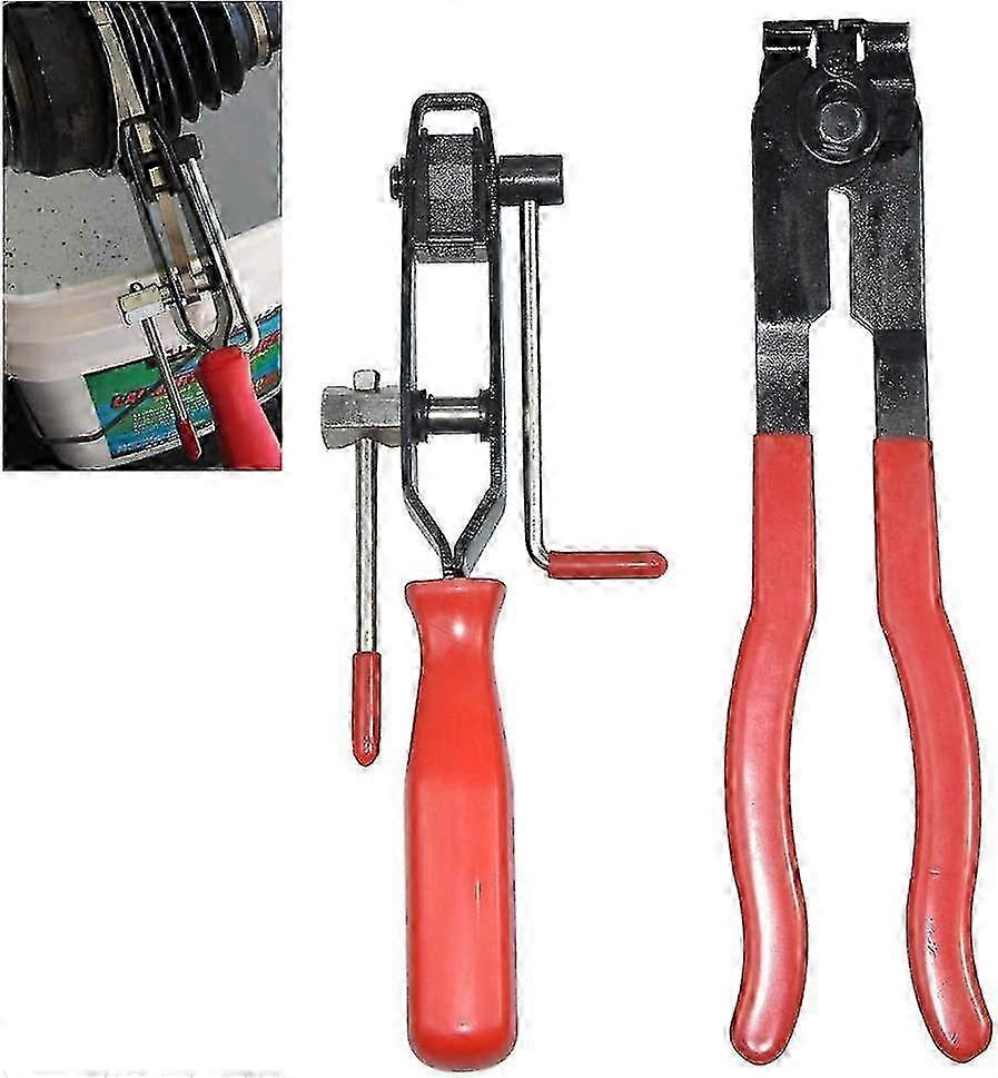 Professional Hose Clamp & CV Joint Pliers Set with Crimping Tool