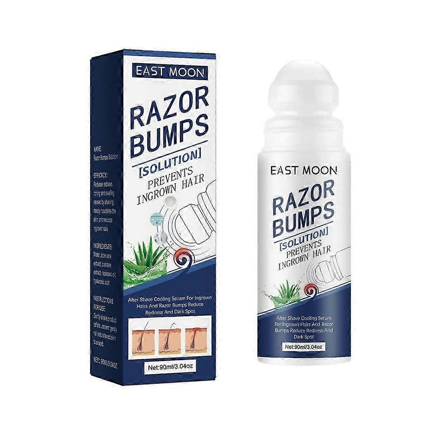 Razor Bumps Treatment for Men, After Shave Solution Roll-On for Ingrown Hairs and Razor Burns, Razor Bumps Solution