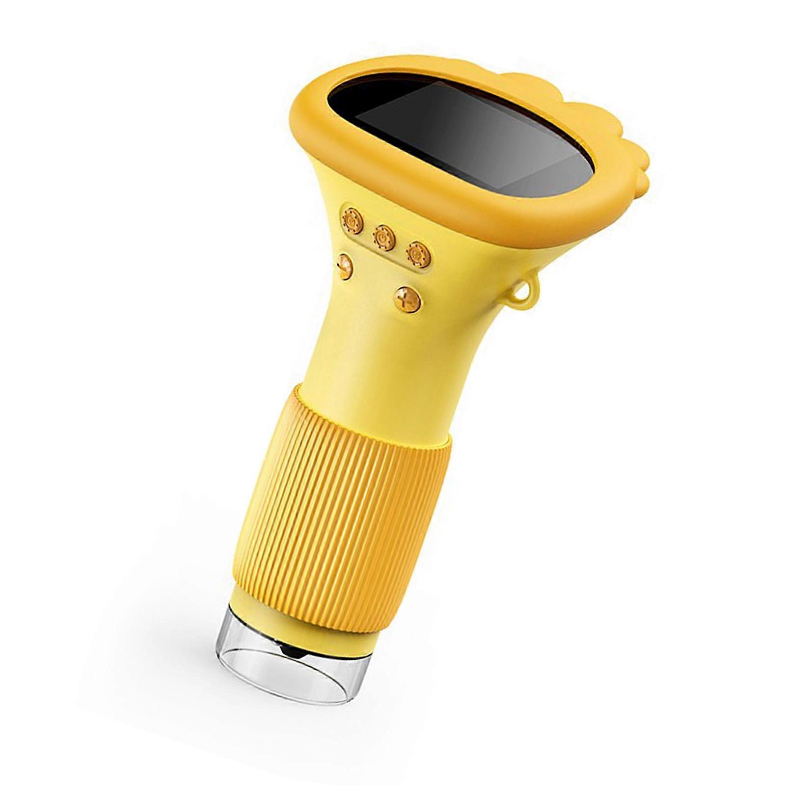 Microscope portable à écran 2 pouces 2MP 100 à 1000X Zoom Microscope portable d’imagerie HD en temps réel avec 8 LED Orange