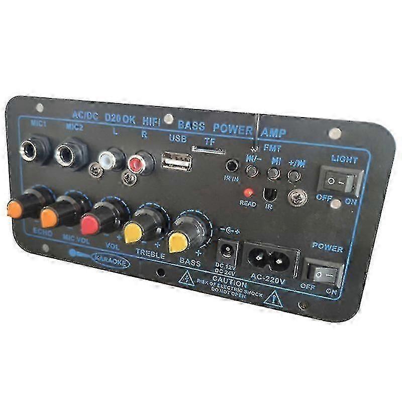 200W Digitaler Bluetooth-Stereo-Verstärker-Platinen-Subwoofer Dual-Mikrofon-Karaoke-Verstärker