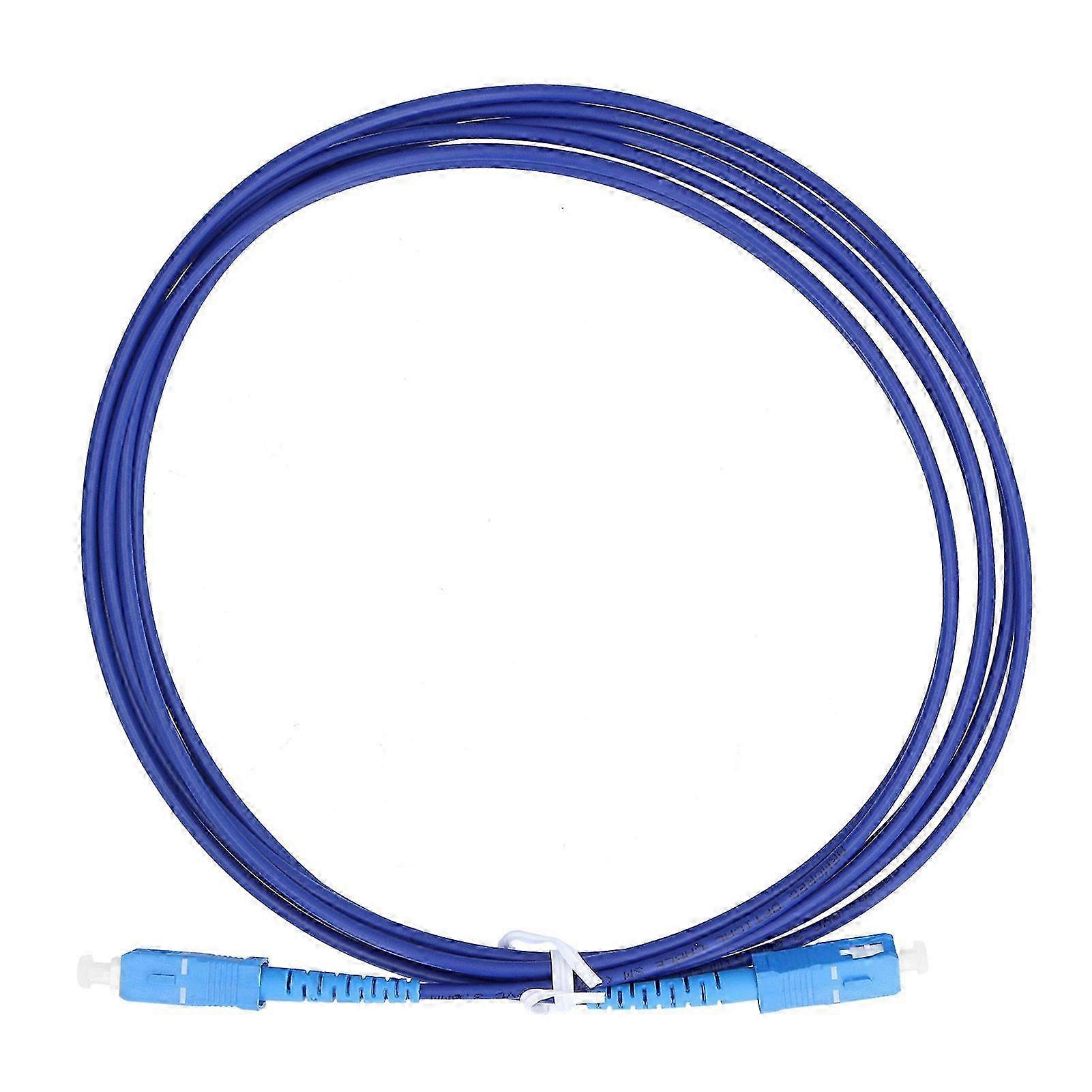 Optical Fiber Patch Cord Armored Jumper Single Mode 1 Core Optic Cable SC UPCSC UPC Blue(3meter )Hwy