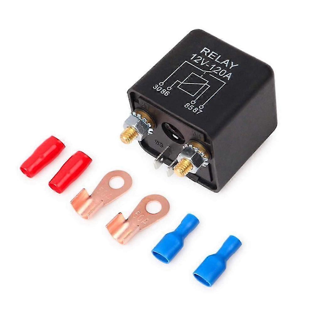 12V 200A Normal Open Car Starter Relay with 2 Terminals for Car and Truck Engine