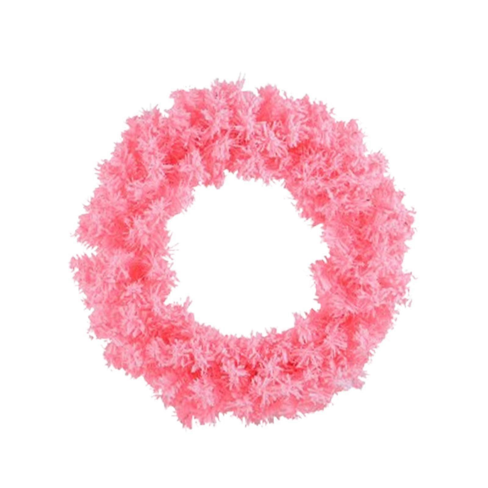 Scandinavian Christmas Wreath for Front Door in Soft Pink