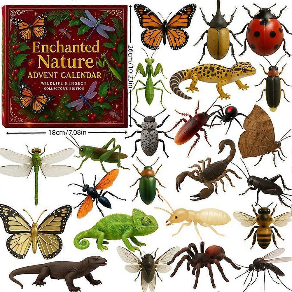 2025 Nature's Tricks Advent Calendar with Science Cards and Gifts for Family Holiday Countdown