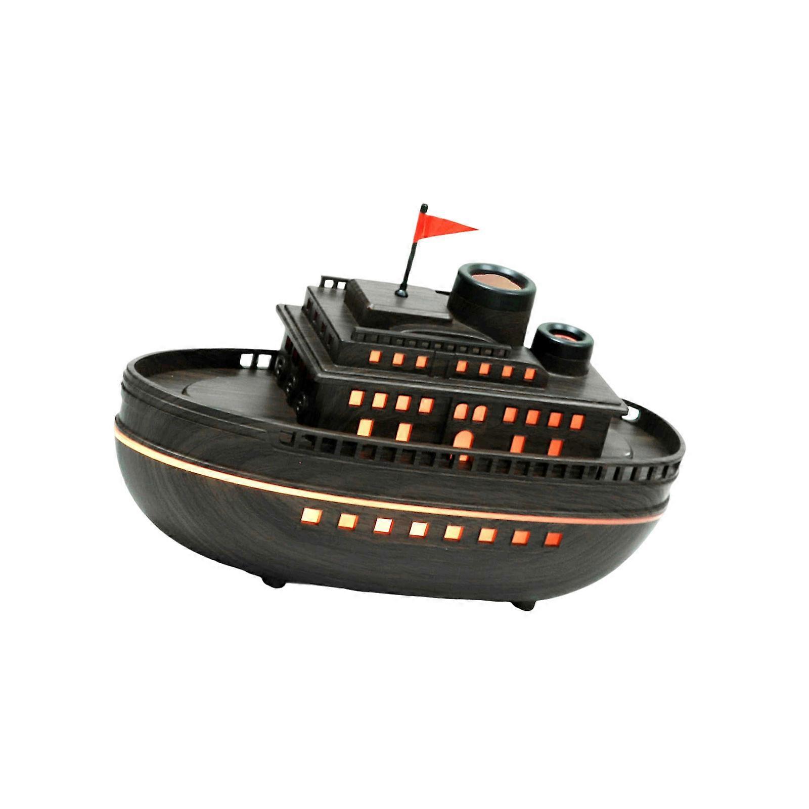 Cruise  Ship Air Humidifier Double Mists Output   Oil Diffuser  Mode For Indoor Space Multicolor