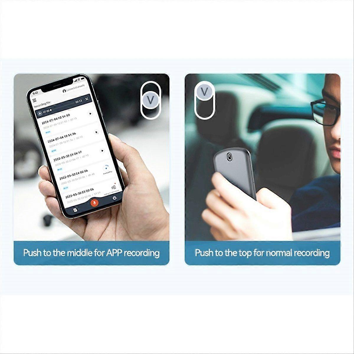 ChatGPT-4 AI Powered Phone Call Mini Voice Recorder Espia APP Control Audio Translator 64GB Dictaphone for IOS Android