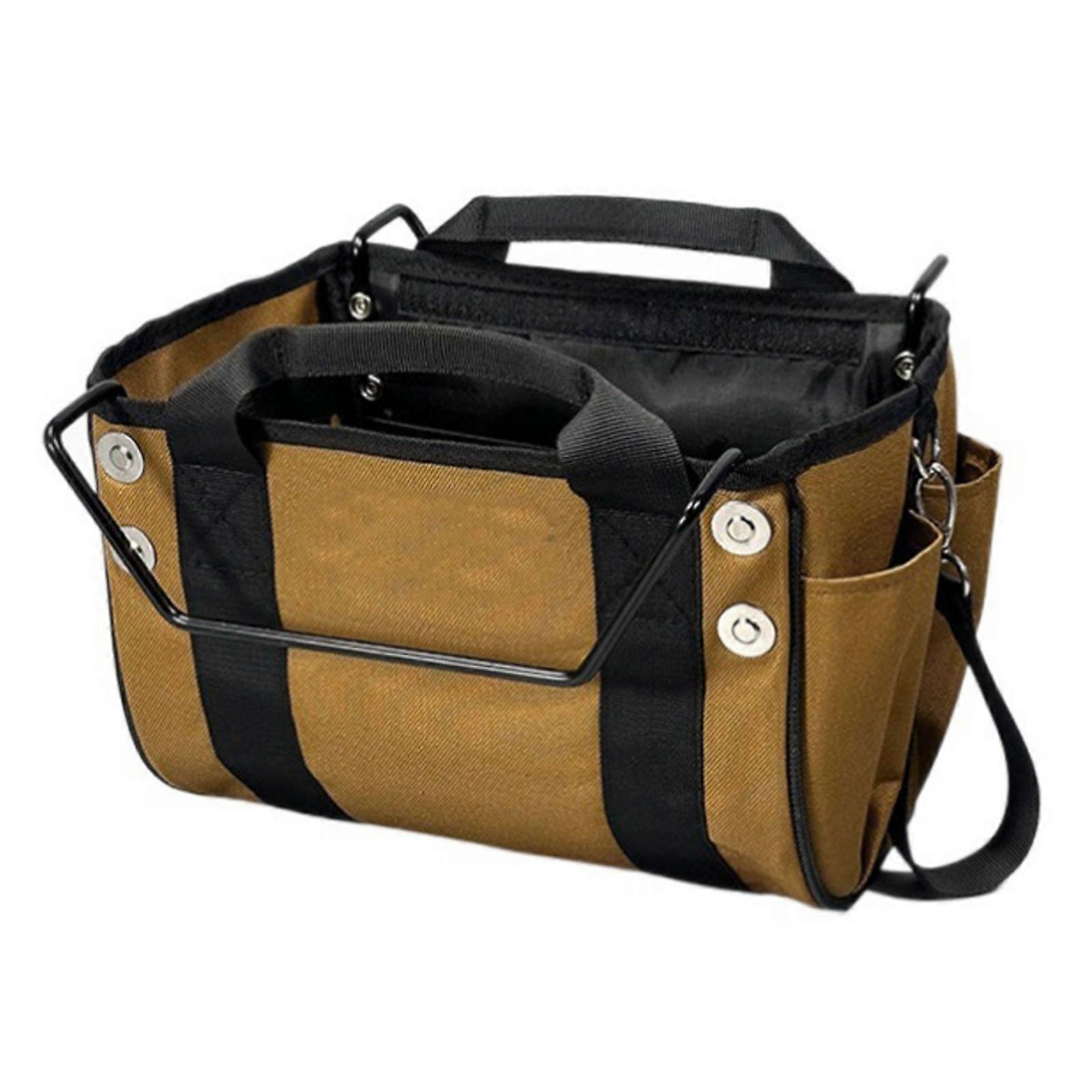 Reinforced Waterproof Multi Compartment Ladder Tool Organizers With Fast Release Buckle Feature Splash Resistant Fabric Multicolor