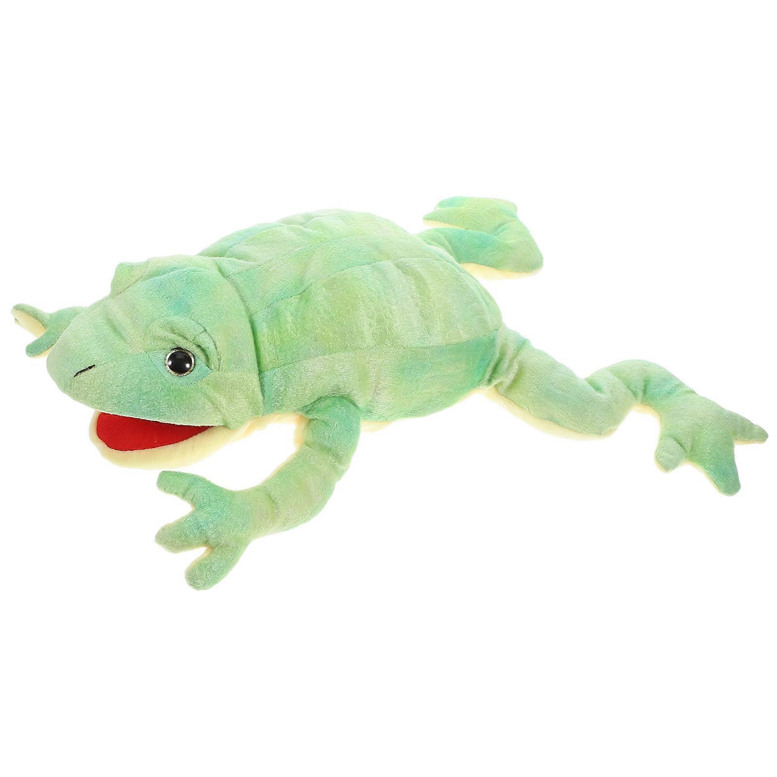 Plush Frog Animal Hand Puppet Hand Puppet for Kids Interactive Toy