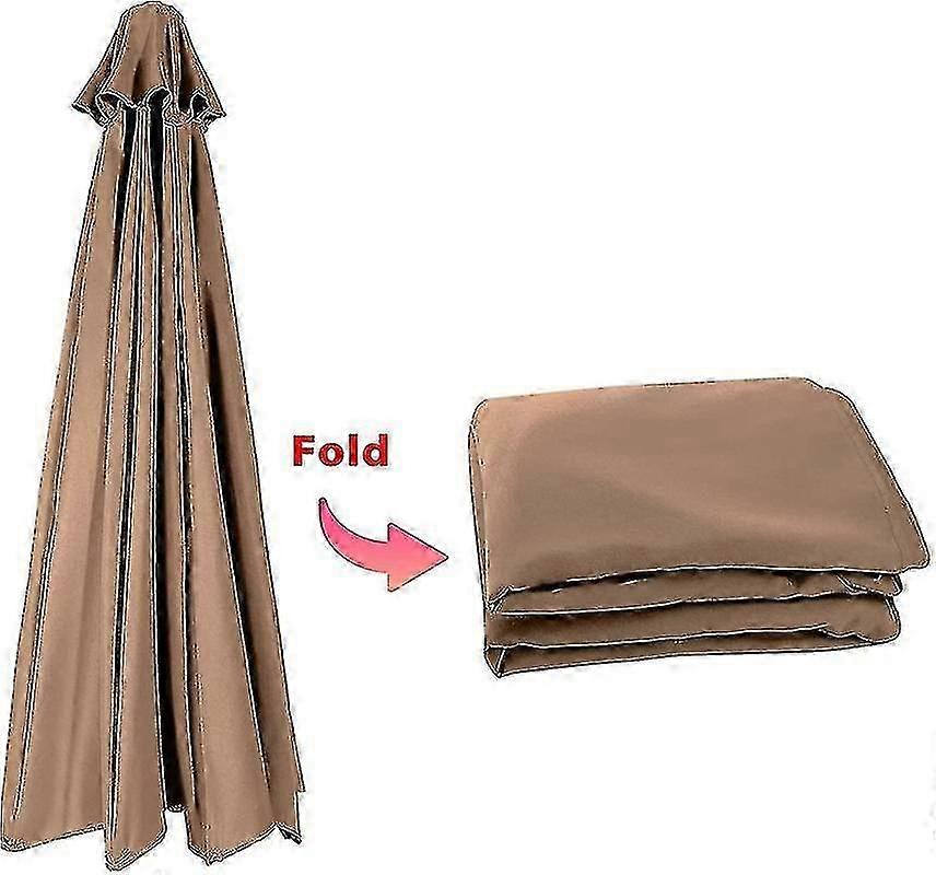 כיסוי חופה לשמשיית גן מבד חלופי עבור מטריית זרוע חיצונית 6/8x 2.7m