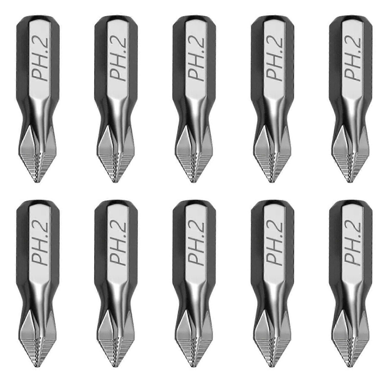 10pcs 25mm Impact Resistant Magnetic Screwdriver Bit With Antislip Design For Secure Connection And Extended Tool Life Multicolor