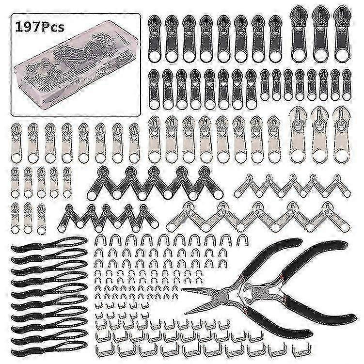 Zipper Repair Kit With Replacement Zippers H