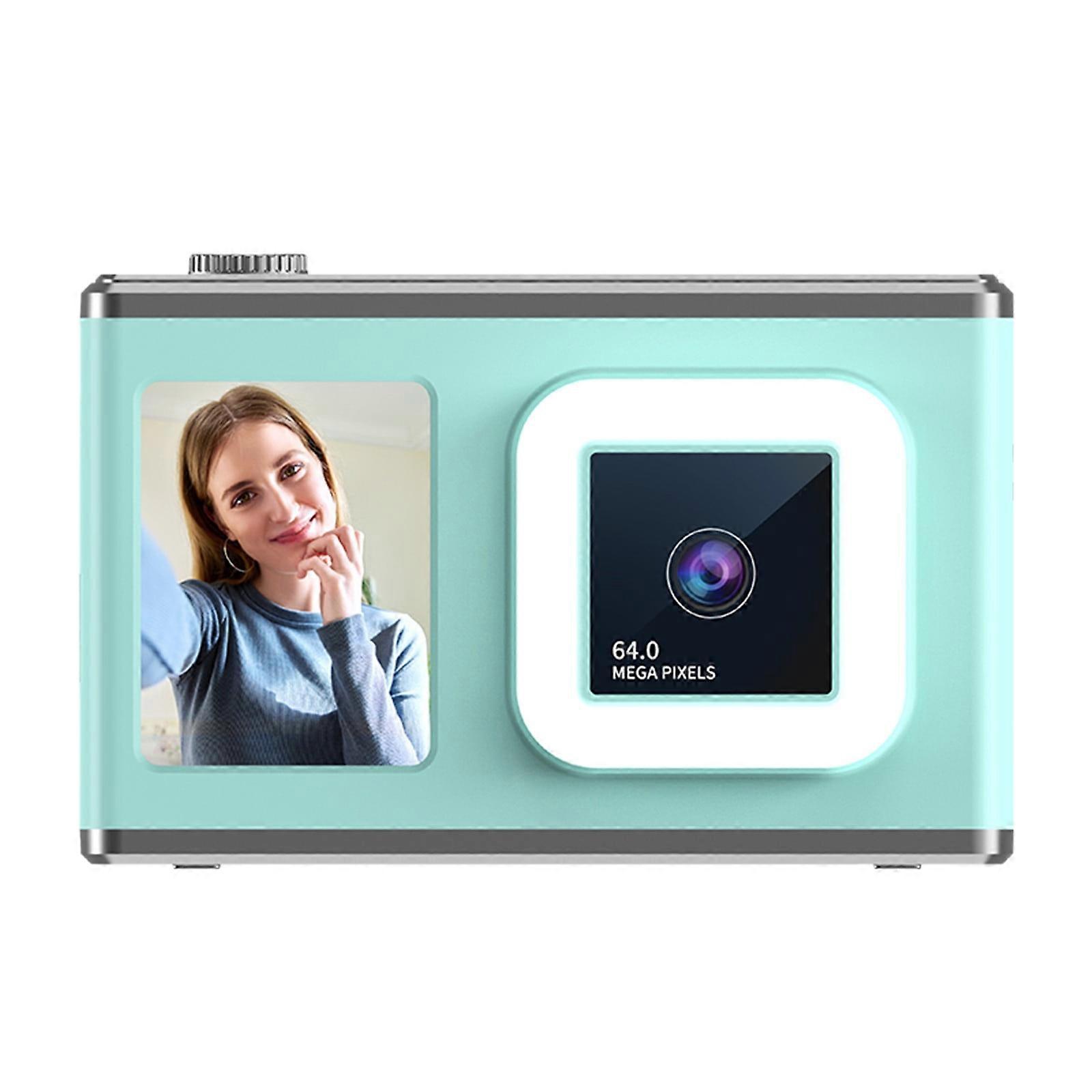 Penkiiy Digital Camera, 2024 Newest for Kids, 16X Zoom, 1080P Point and Shoot with Anti-Shake, Timestamp, Flashlight, Portable Travel Camera for