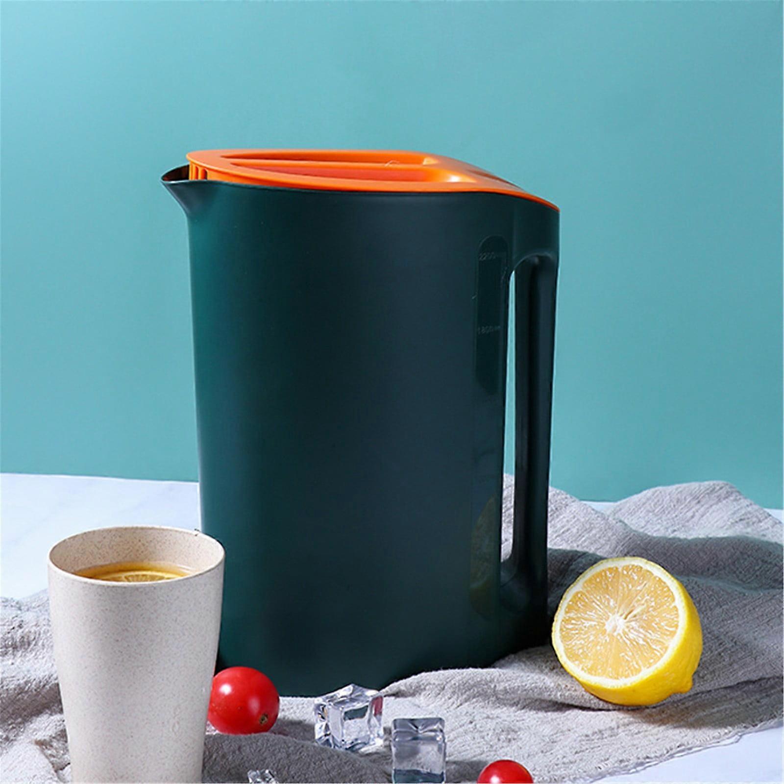 Winysin0.6 Gallon Plastic Kettle With Lid And Handle For Cold/Hot Lemon Fruit Juice Beverage Cans, Ice Teapot.PP