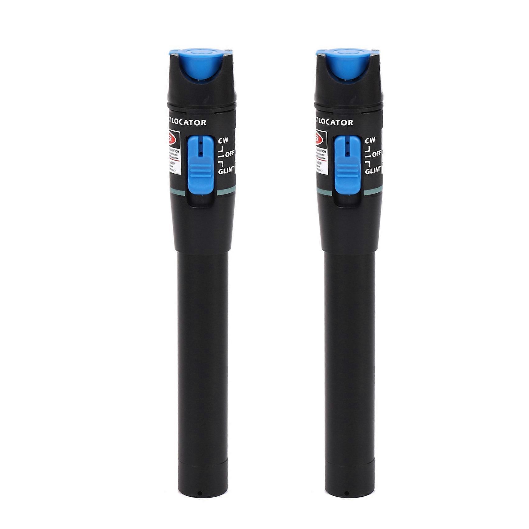 2X Portable 5Mw Fiber Optic Test Pen Red Light Source Pen Type Visual Fault Locator Fiber Optic Cabl